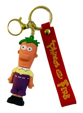卡通公仔飞哥与小佛钥匙扣挂件
