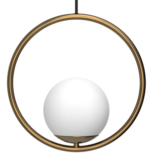 颜作北欧床头卧室吊灯简约现代吧台吊灯咖啡厅玻璃圆球单头小吊灯