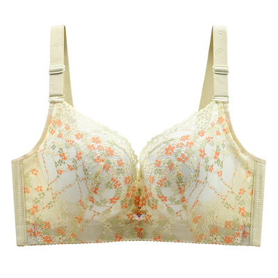 有钢圈聚拢收副乳显胸小内衣文胸