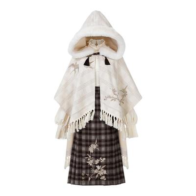 原创设计春秋日常连帽短外套套装