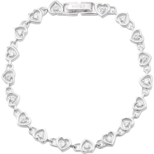 【折扣】NUMBERING 女锆石缀饰银色手链