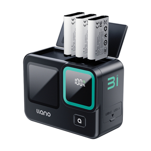 绿巨能NP-BX1相机电池充电仓黑卡7储电快充盒适用索尼zv1 RX100黑卡RX1R HX50 WX350 M6 M5 M4 M3相机充电器