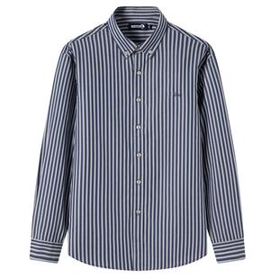 [纯棉]Navigare意大利小帆船春季新款条纹衬衫男长袖通勤休闲衬衣