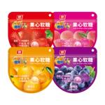 雅客V9果心软糖维生素C糖浓缩果汁软糖益生元水果味夹心爆浆软糖