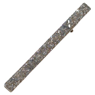 轻奢高级感冰透闪亮粉色水晶水钻合金鸭嘴夹韩版时尚百搭发夹边夹