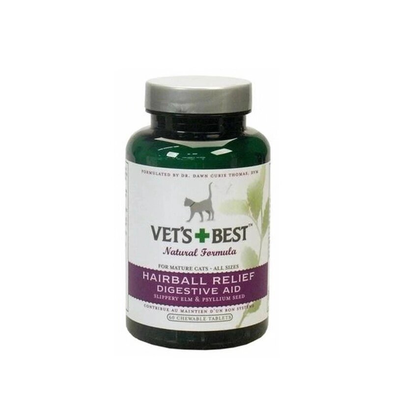 【VET'S+BES/维倍思】 美国绿十字猫草片猫咪专用化毛球片去毛球