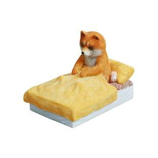 JXK Small单身狗3.0/4.0躺床睡觉柴犬周边冰箱贴摆件模型微缩手办