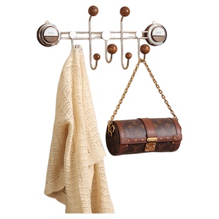 吸盘门后挂钩免打孔衣服强力承重入户门收纳架卧室墙壁置物挂衣钩