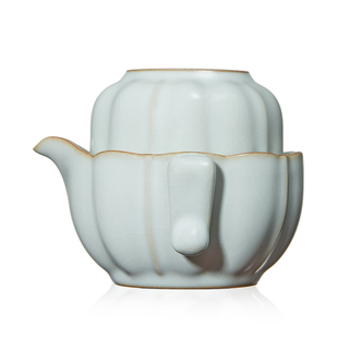 雅瓷汝窑如意杯汝窑陶瓷旅行茶具套装快客杯便携套装户外一壶一杯