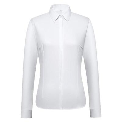 白色衬衫女长袖职棉春秋新款