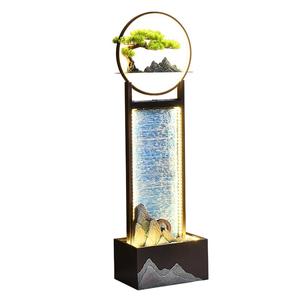 流水摆件循环水客厅电视柜旁边风水轮招财办公室乔迁新居开业礼物