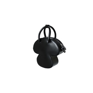 山口美袋  设计款！蘑菇造型学院风手提休闲包真皮斜挎手提包