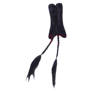 古装假发影楼舞台演出清朝福晋燕尾齐头发包牛角发髻新娘格格燕尾