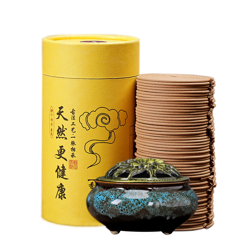 桂花香薰家用艾草除臭除味檀香盘香卧室持久清香厕所卫生间除臭香