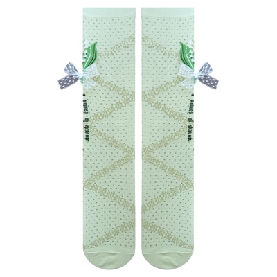 roji原创铃兰lolita中筒袜hymn