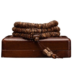 【花香四溢】海南沉香算盘珠手串10.7g沉水红土老料随形手链保真