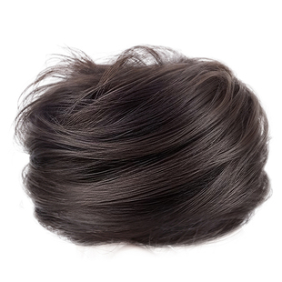 低扎丸子头假发发圈盘发发包古风假发包花苞头仿真人发丝蓬松神器