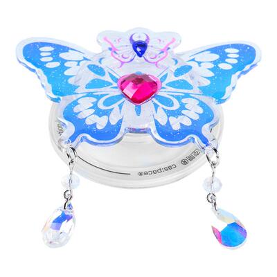 壳空间紫色蝴蝶磁吸气囊手机支架懒人神器适用苹果华为