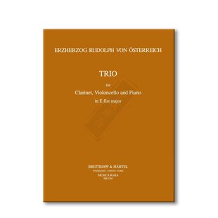 鲁道夫降E大调三重奏 单簧管 大提琴 钢琴 大熊原版乐谱书 Archduke Rudolf Trio Es-dur Clarinet Cello Piano MR1206