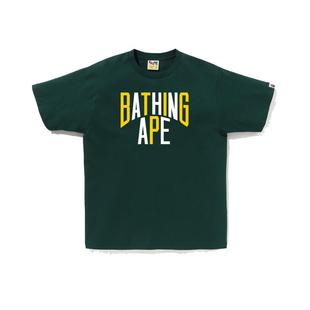 BAPE男装春夏撞色字母印花纯色多色短袖T恤110020K