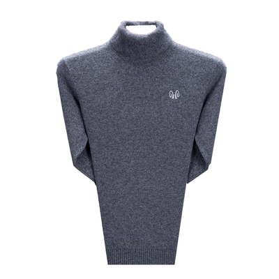 恒源祥100%纯羊毛衫加绒加厚男士