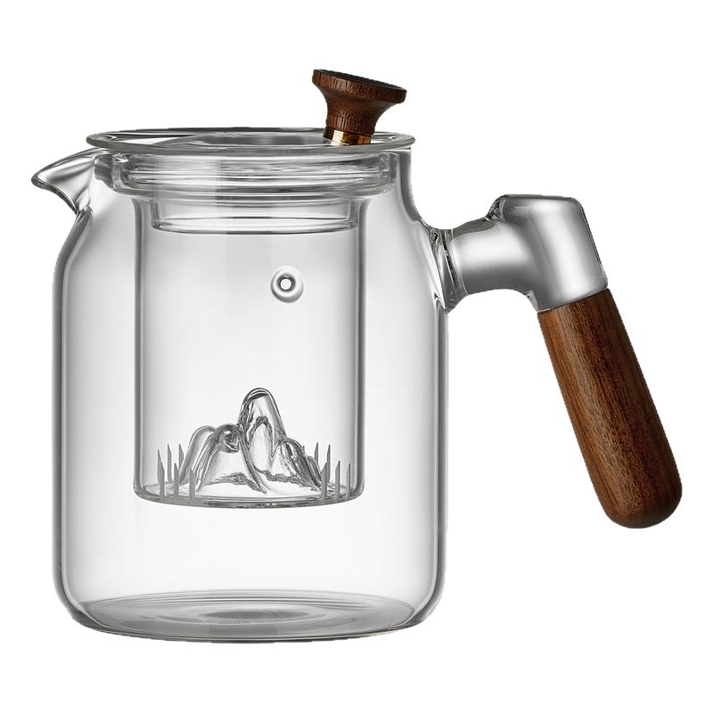 【山底玻璃内胆】加厚防爆泡茶壶