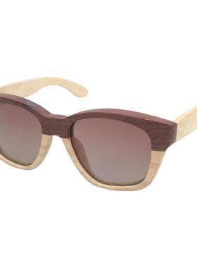 墨镜时尚风蝶形竹子茶色太阳眼镜