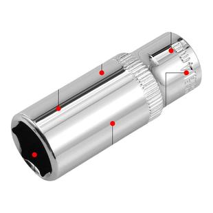 1/4小飞套筒10/8/14/5.5mm套筒头内六角套头工具套装棘轮快速扳手