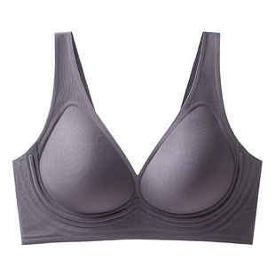 内衣女士聚拢收副乳防下垂大胸显小胸大码无痕无钢圈软承托文胸罩