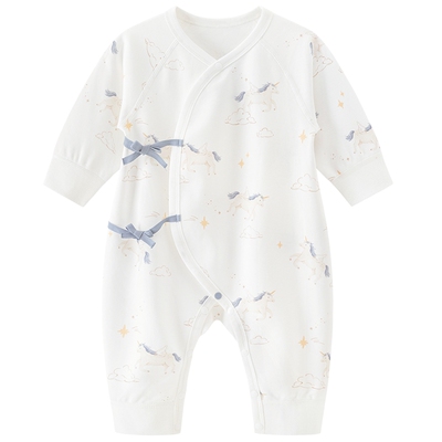 乖奇熊新生宝宝纯棉连体哈衣春秋