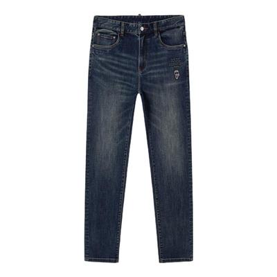 KARL LAGERFELD棉质钻饰商务休闲牛仔裤2026年春季新品老佛爷男装