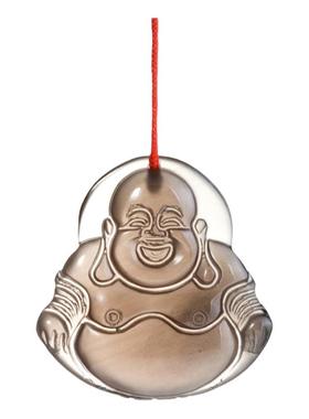 冰透弥勒佛公梦克拉黑曜石吊坠