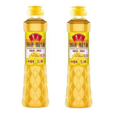 鲁花5S物理压榨一级花生油 320ml *2小瓶优惠便携家用特香植物油