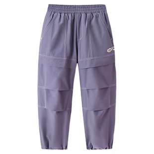 MINIPEACE太平鸟童装儿童工装裤冬季加绒女童降落伞裤子加厚