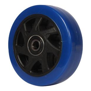 5寸轮子塑料平板车轮125*38车轮静音轮推车轮子行李车轮4寸脚轮