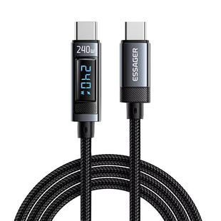 ESSAGER皓辰系列C-C240W数显数据线适用手机笔记本平板超级快充线