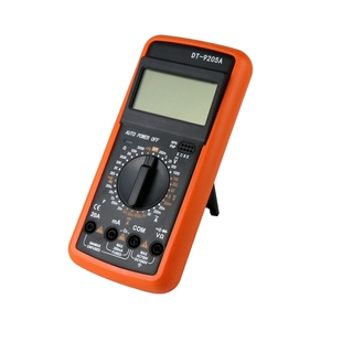 DT9205A数字万用表测量电阻电容电子电流电压电工表笔线测试仪表