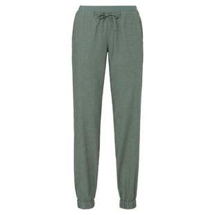 度物思仁春夏女款涤麻长裤松紧腰日常运动休闲裤汉麻抑菌吸汗透气