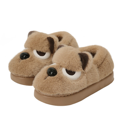搞怪小狗棉拖鞋女士2025冬季新款