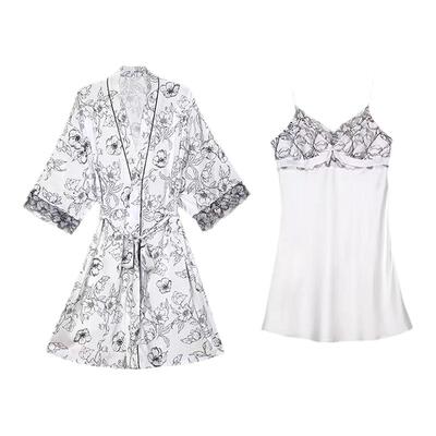 柔滑冰雪丝睡衣睡袍性感都市丽人