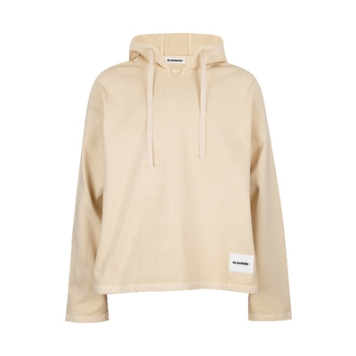 JilSander抽绳全棉连帽衫男士