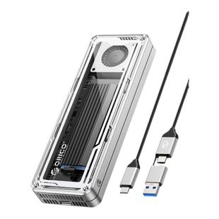 奥睿科m2固态硬盘盒雷电4外置硬盘读取器usb4带散热风扇ssd外接盒