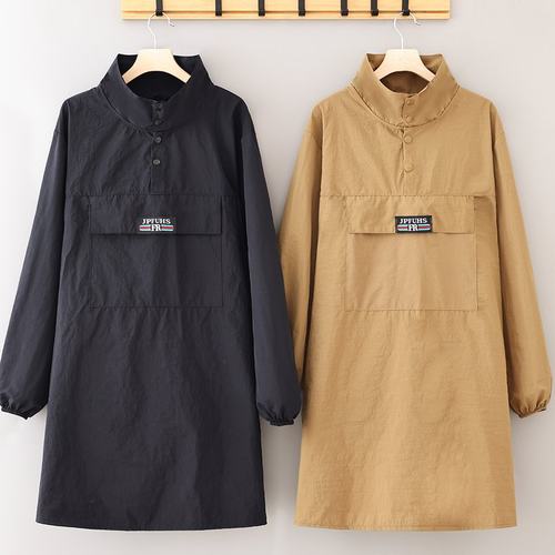 新款时尚耐脏耐磨防水防油污家用厨房餐饮做饭干活罩衣工作服围裙