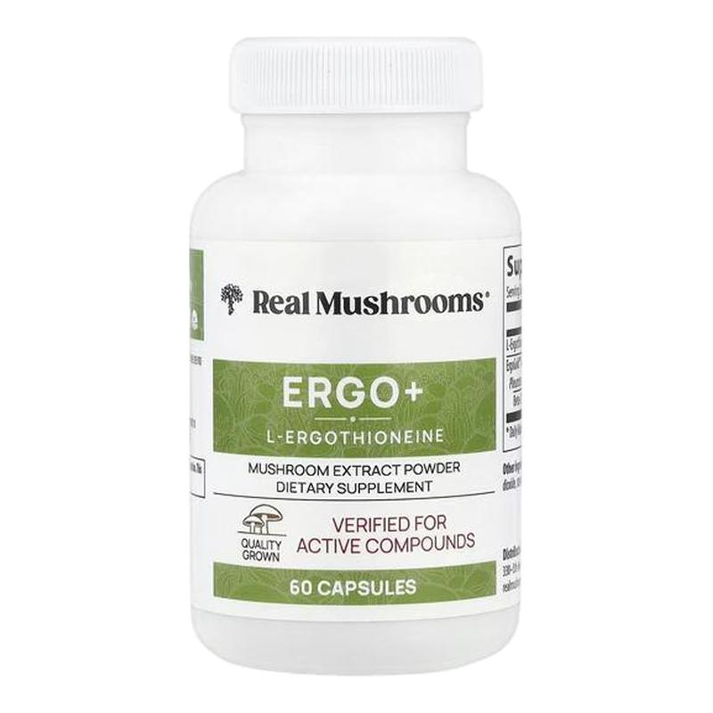RealMushrooms ERGO+麦角硫因胶囊有机蘑菇提取焕活肌肤