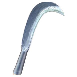 足铁匠锻打砍柴刀6两鹰嘴砍割两用小镰刀农用镰刀割草工具 锰钢刀