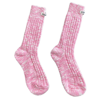 复古杂线女袜韩国针织袜潮流时尚