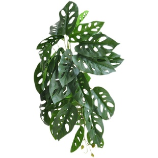 九思仿真绿植壁挂藤叶垂吊兰藤蔓植物仙洞龟背室内仿生装饰品F647