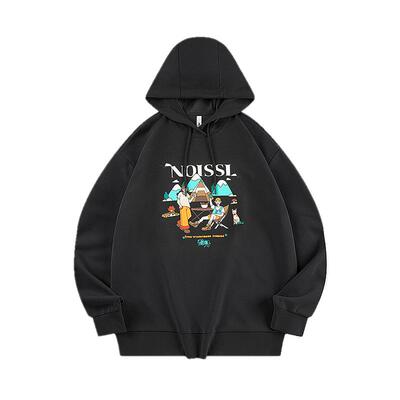 乔丹大图案女生连帽卫衣