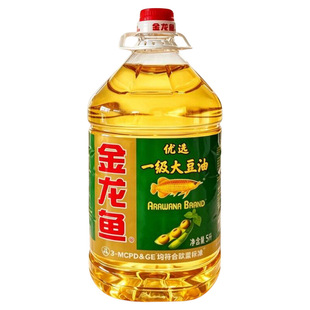 金龙鱼优选一级大豆油5L*4桶整箱装食用油烘焙健康炒菜精选原香