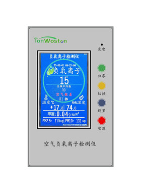 沃斯彤空气负氧离子检测仪WST2500C高精度便携式甲醛粉尘浓度1501